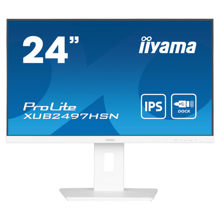 Monitor IPS LED iiyama ProLite XUB2497HSN-W1 24" obrotowy stacja dokująca