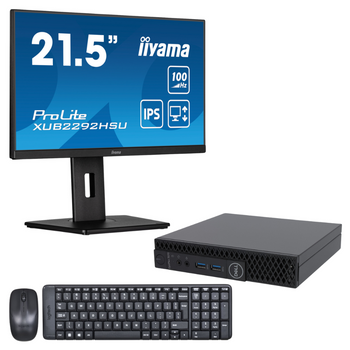 Zestaw Komputer Dell Optiplex 3060 + monitor iiyama ProLite XUB2292HSU-B6 22" + klawiatura z myszą Logitech