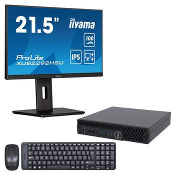 Zestaw Komputer Dell Optiplex 3070 + monitor iiyama ProLite XUB2292HSU-B6 22" + klawiatura z myszą Logitech