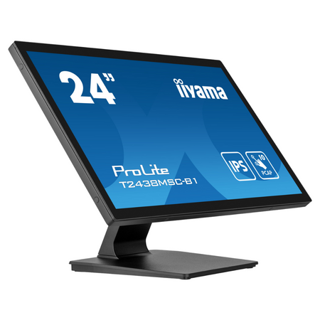 Monitor dotykowy IPS LED iiyama ProLite T2438MSC-B1 24" na stopce