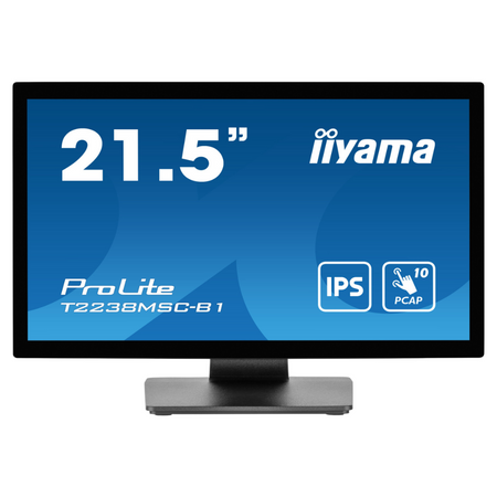 Monitor dotykowy IPS LED iiyama ProLite T2238MSC-B1 22" na stopce