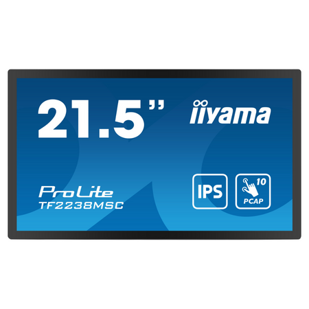 Monitor dotykowy do zabudowy IPS iiyama ProLite TF2238MSC-B1 22" FullHD