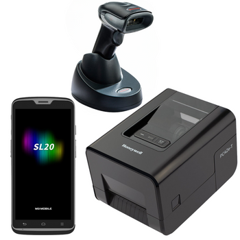 Zestaw na stanowisko pakowania drukarka skaner bezprzewodowy kolektor danych