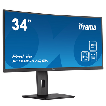 Monitor VA LED iiyama ProLite XCB3494WQSN-B5 34" zakrzywiony czarny