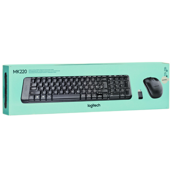 Zestaw Klawiatura + Mysz bezprzewodowa Logitech MK220