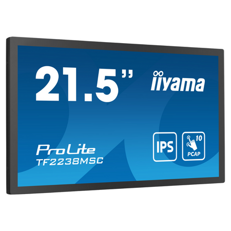 Monitor dotykowy do zabudowy IPS iiyama ProLite TF2238MSC-B1 22" FullHD