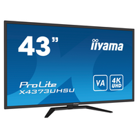 Monitor VA LED iiyama ProLite X4373UHSU-B1 43" 4K hub USB 